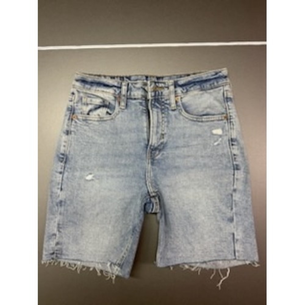 Old Navy OG Straight High Rise Light Wash Distressed Cutoff Denim Shorts Size 6